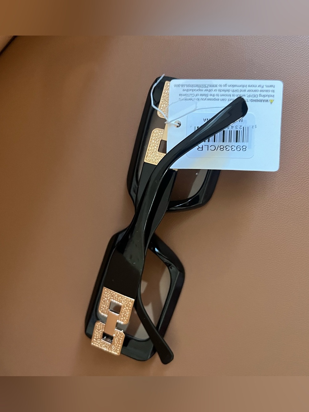 NWT Black Rectangular Fashion Eyeglasses - Unbranded - Picture 6 of 7